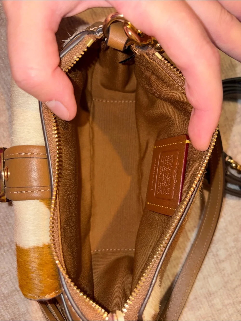 Coach Mini Cowhide Shoulder Bag